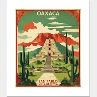 San Pablo Villa de Mitla Oaxaca Mexico Vintage Tourism Travel Posters and Art